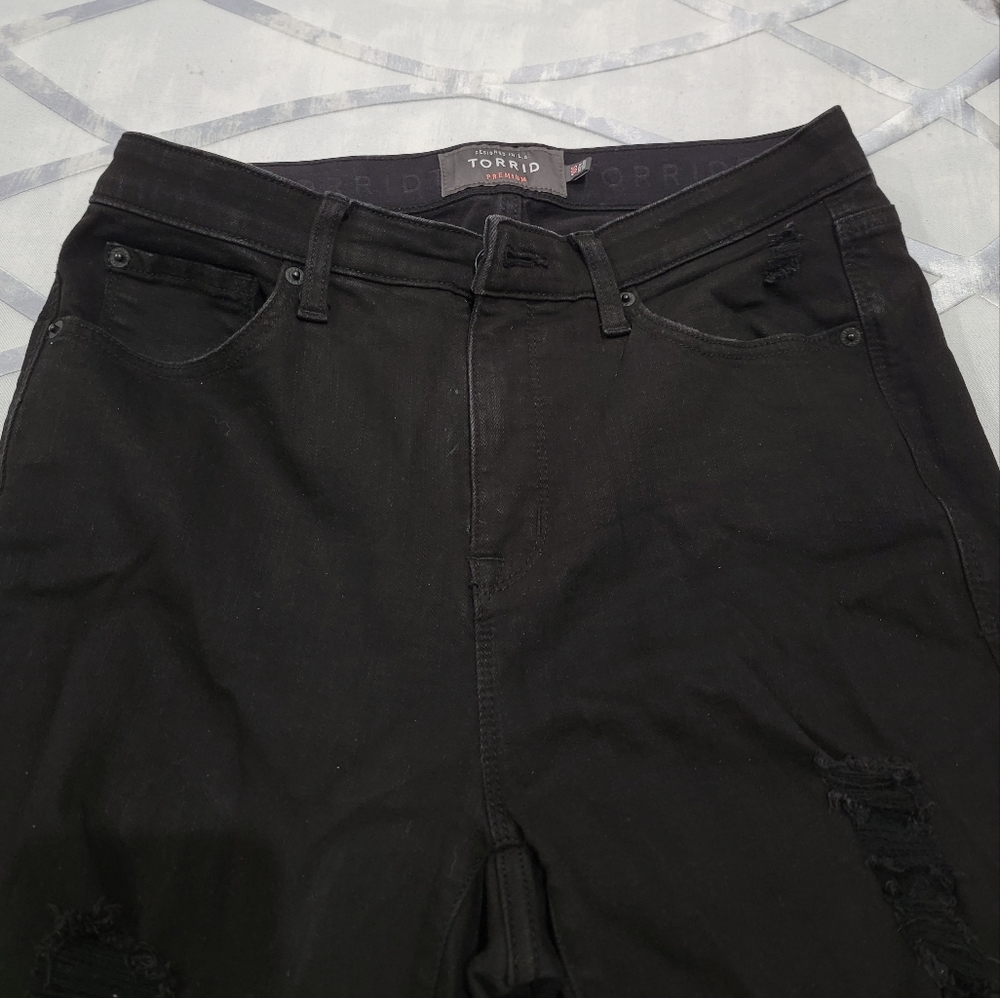 Distressed Torrid Sky High Skinny